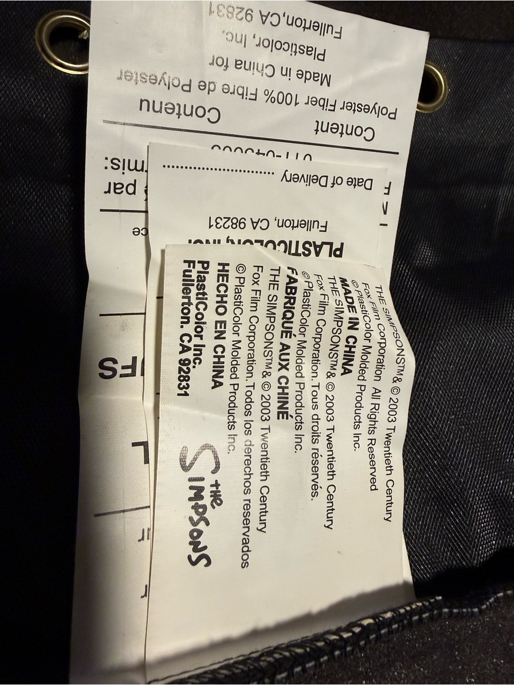 Vintage Y2K “ The Simpsons “ Branded  Car seat Cover 2003 collectible - Picture 4 of 6